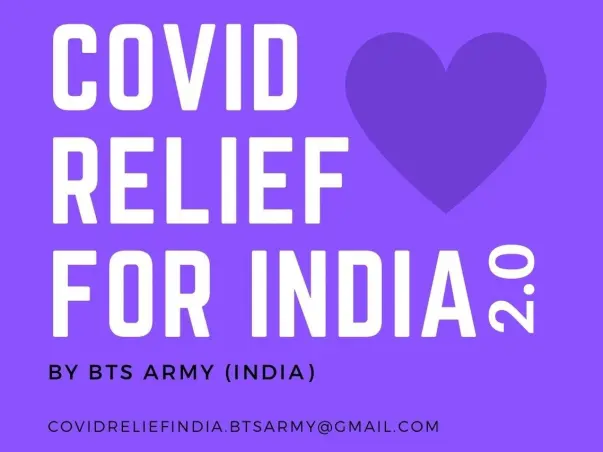 Covid Relief India 2.0 by BTS ARMY