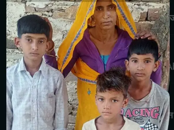 Help to the Widow and her 3 helpless children.