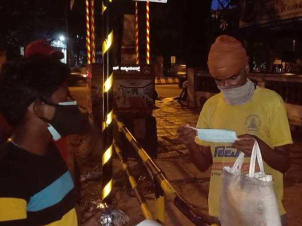 COVID support for the destitute in Mysore