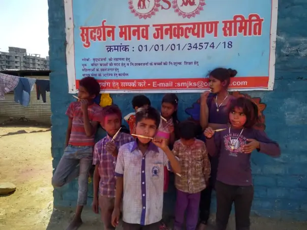 Ration for underprivileged children of immigrant labourers