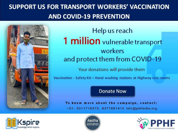 Support Us For Transport Workers Covid-19 Vaccination And Prevention