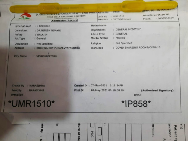 Help My Mother to Fight with Covid19 Pneumonia