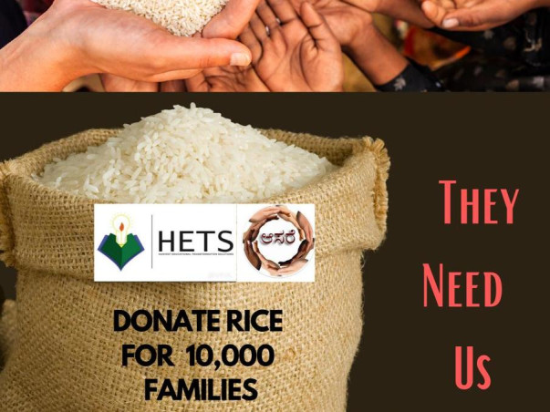 DONATE 50,000 KG RICE FOR 10,000 INDIAN FAMILIES