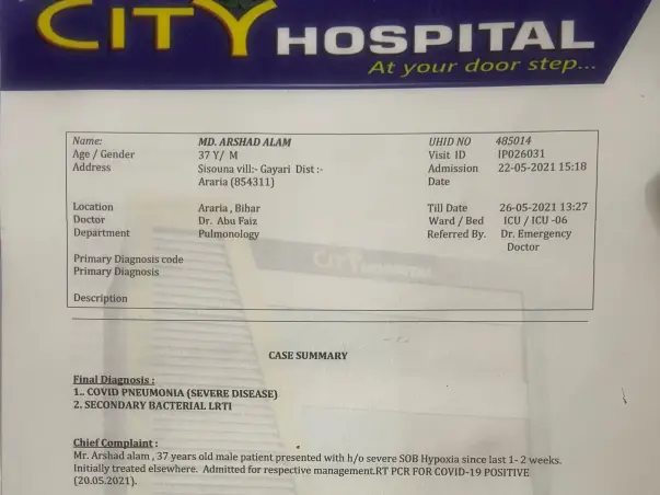 Help me fight My Elder Brother Struggling With Lungs infection  Help him