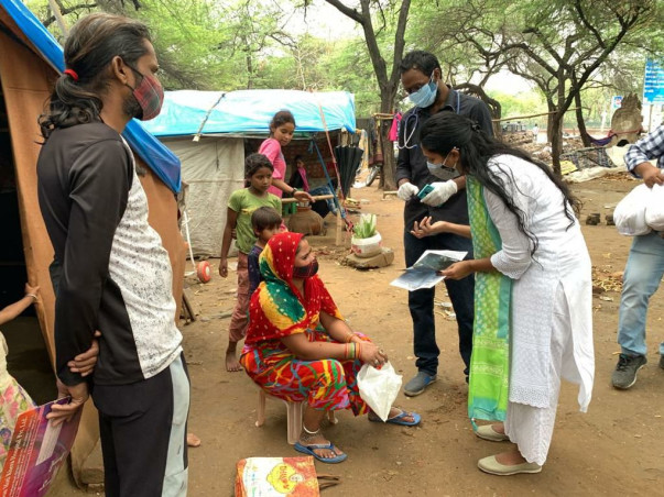 HELP SANTHIGIRI FEED AND SHEILD POOR COMMUNITIES IN DELHI