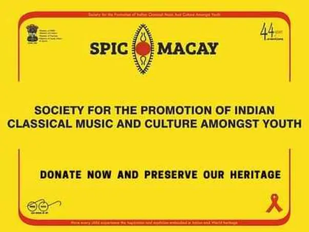 SUPPORT SPIC MACAY: Invest in the Future through our Heritage