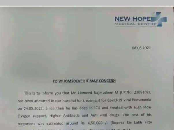 Help My Father To Recover From Covid