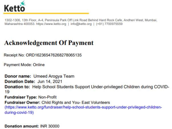 Project Umeed आरोग्य