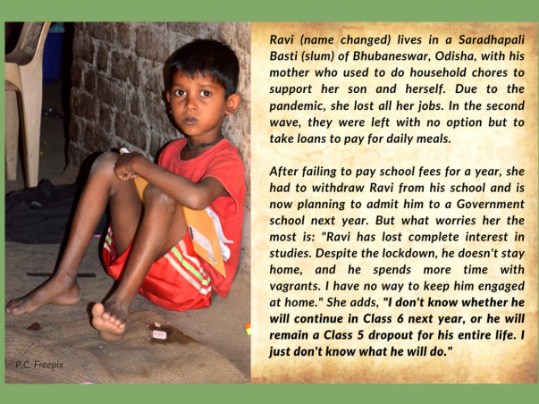 Empower children in Bhubaneswar slums to continue education
