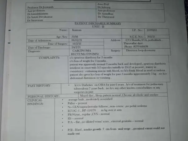 My Father is Struggling with Rectal Cancer, Help Him