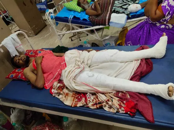 30 Years Old Vinoth Kumar Needs Your Help Fight Two Leg Fractures