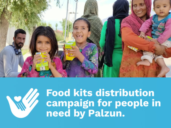 Food kits distribution campaign for people in need by Palzun.