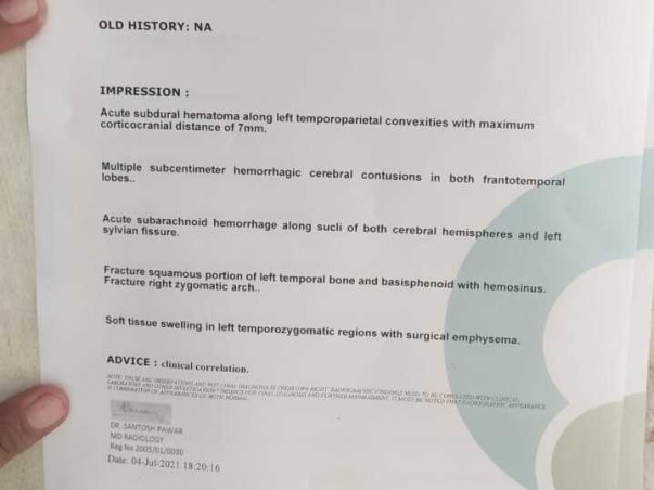 Support Arun Kumar To Recover From Head Injury