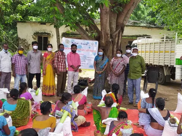 Food Material Supply to various vulnerable farmer groups.