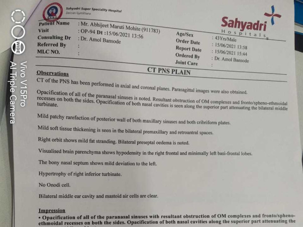 Help My Friend Abhijeet Mohite Recover From Mucormycosis (Black Fungus)