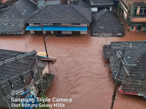 Flood In Raigad Maharashtra, India.
