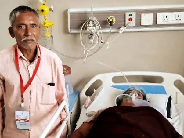 58 years old Kusum Gupta needs your help fight Diffuse haziness seen in both lungs, suggestive of pulmonary edema / ARDS.