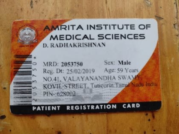 Support Radha Krishnan Recover From Skin Cancer