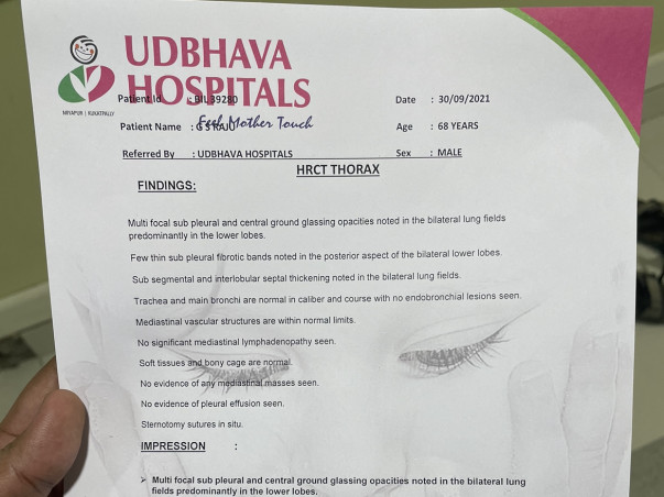 Help G.S Raju recover from Lungs Infection & Covid