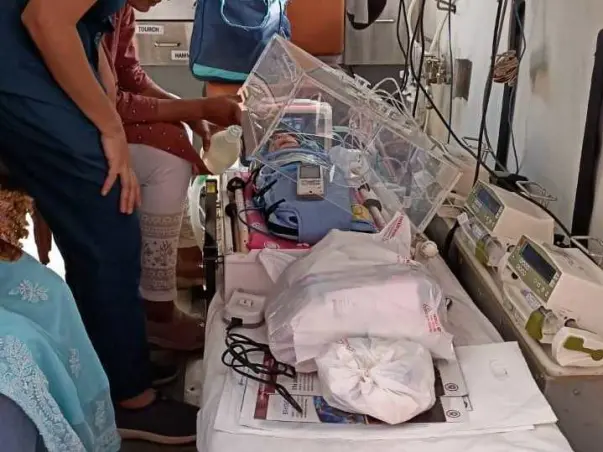 Support 7 days old baby boy of Alpesh Rupawala from Open heart surgery