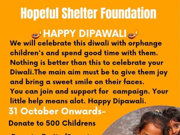Diwali celebration with orphange Children's.