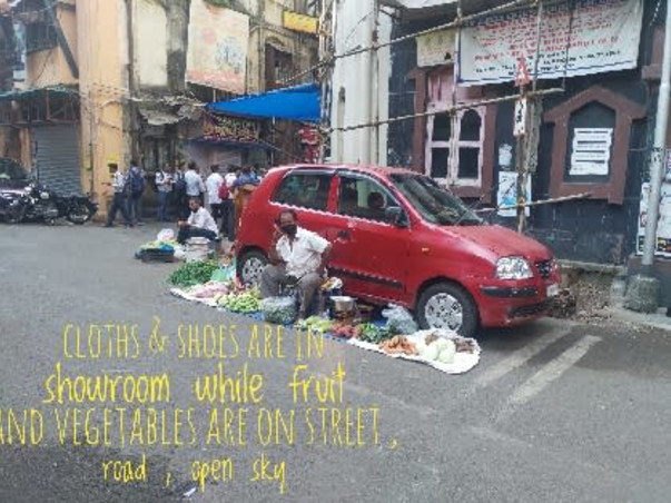 Let's bring fruit & vegetables  in showroom as shoes cloths are 🙏🤝