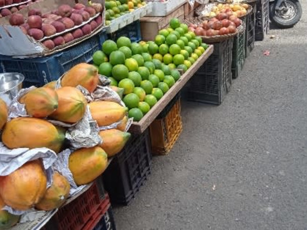 Let's bring fruit & vegetables  in showroom as shoes cloths are 🙏🤝