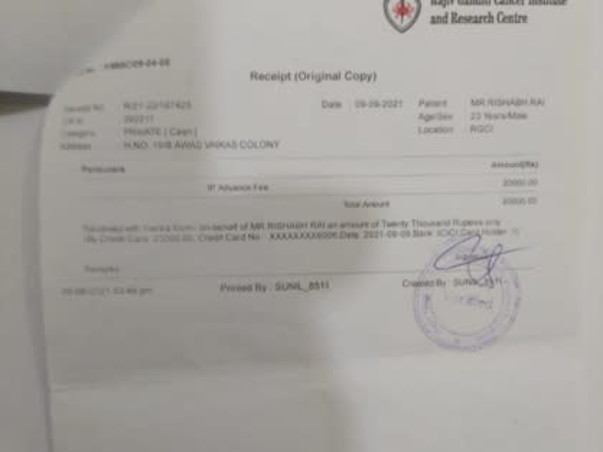Support Rishabh Rai Recover From Blood Cancer