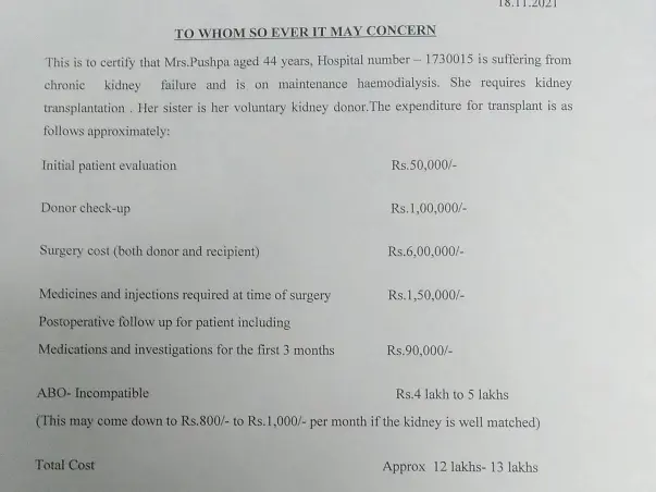 My mother is struggling with Renal Transplantation, help him/her