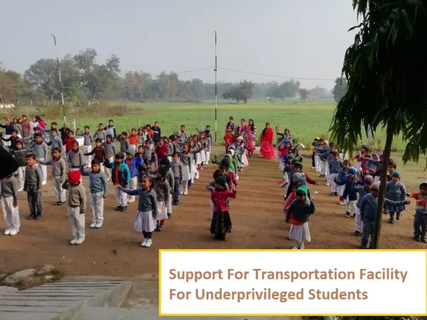 Support For Transportation Facility For Underprivileged Students