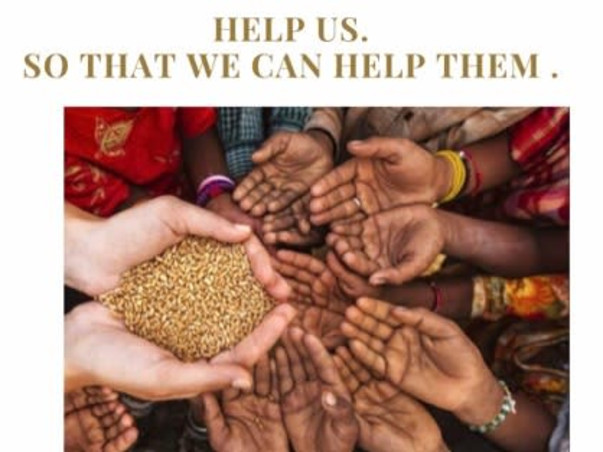 Help The Underprivileged In Combating HUNGER!
