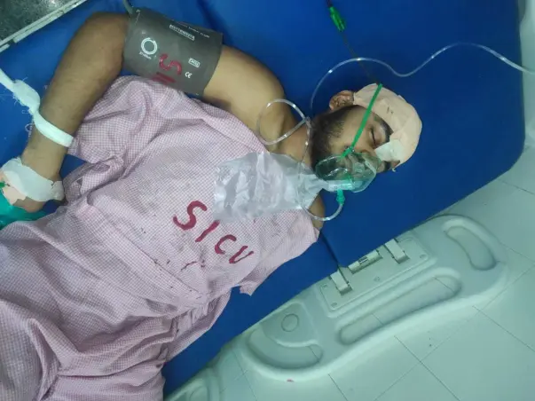 21 years old Mohd Salim needs your help to fight Head Injury..