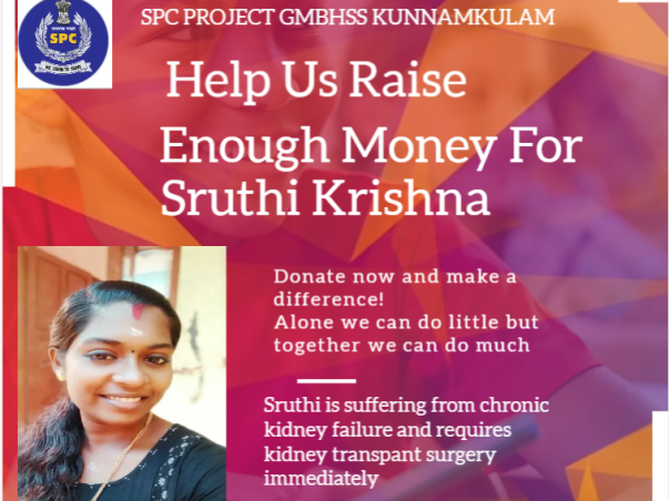 Support Sruthi Krishna to undergo Kidney Transplant