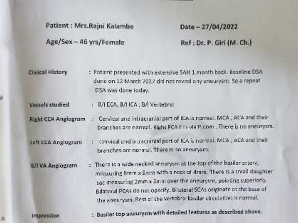Support Rajini Kalambhe Recover From Neurosurgery