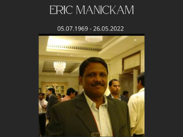 Memorial Fund for Eric Manickam