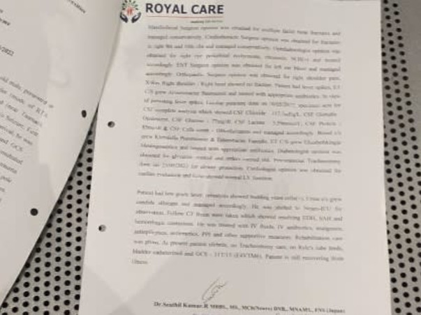 41 Years Old Sasi Kumar Needs Help  Fight Major Accidental Head Injury