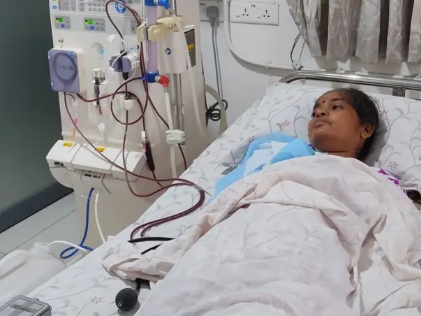 Support Vigneshwari Undergo from Kidney transplantation