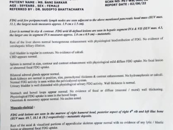 Support Bani Sarkar fight/recover from Multi Organ Cancer