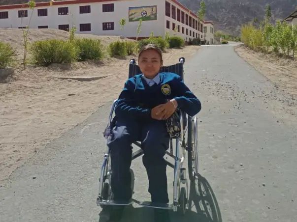 Wheelchair for a Brilliant Student to Help reach her classes