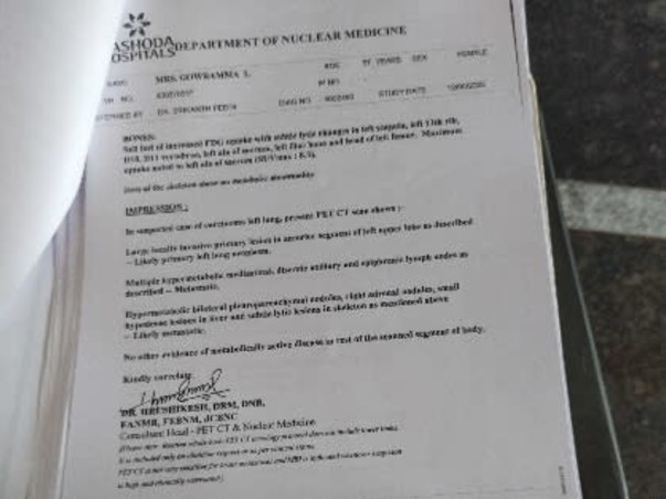 My Mother Is Struggling With Lungs Cancer, Help Her