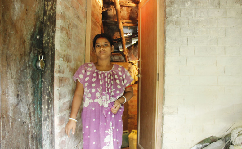 Mita is happy to now have a personal space to do all the washing and cleaning