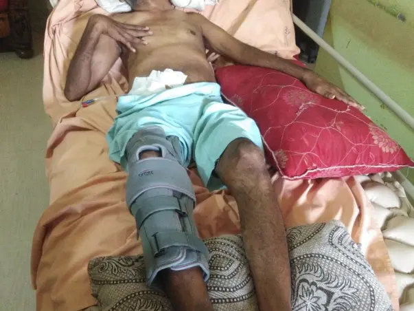 My husband suffering with cervical spine injury