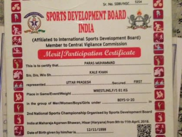 Help Paras Mohammad to Represent India