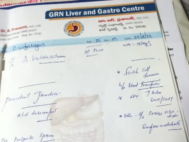Help my friend D Vidya Sagar fight Liver and bone marrow transplantation