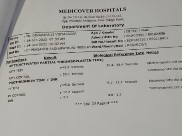 Help my friend D Vidya Sagar fight Liver and bone marrow transplantation