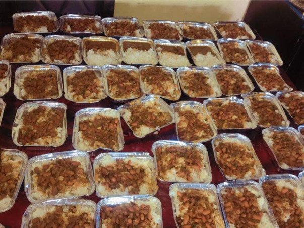 Feeding the poor people of the slums & needy