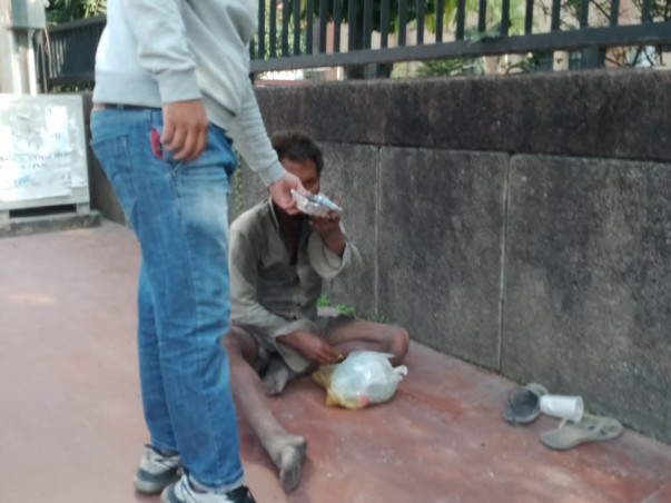 Feeding the poor people of the slums & needy