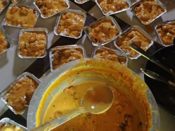 Feeding the poor people of the slums & needy