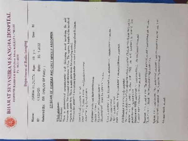 49 Years Old Nirmalya Dutta Needs Your Help Fight Colon Cancer