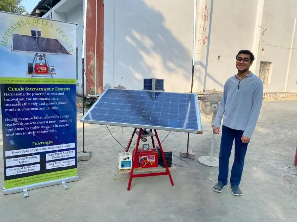Motorised Solar Tracker for Manav Mandir Mission Trust by Arnav Gupta